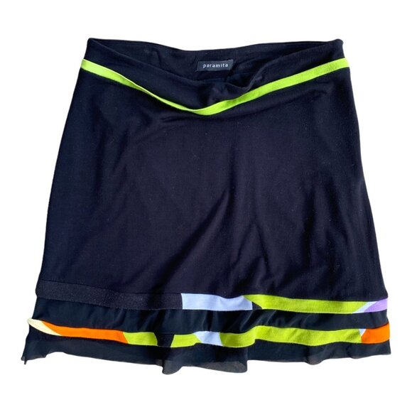 Paramita Skirt with Neon Waist and Trim Detailing - Picture 5 of 15